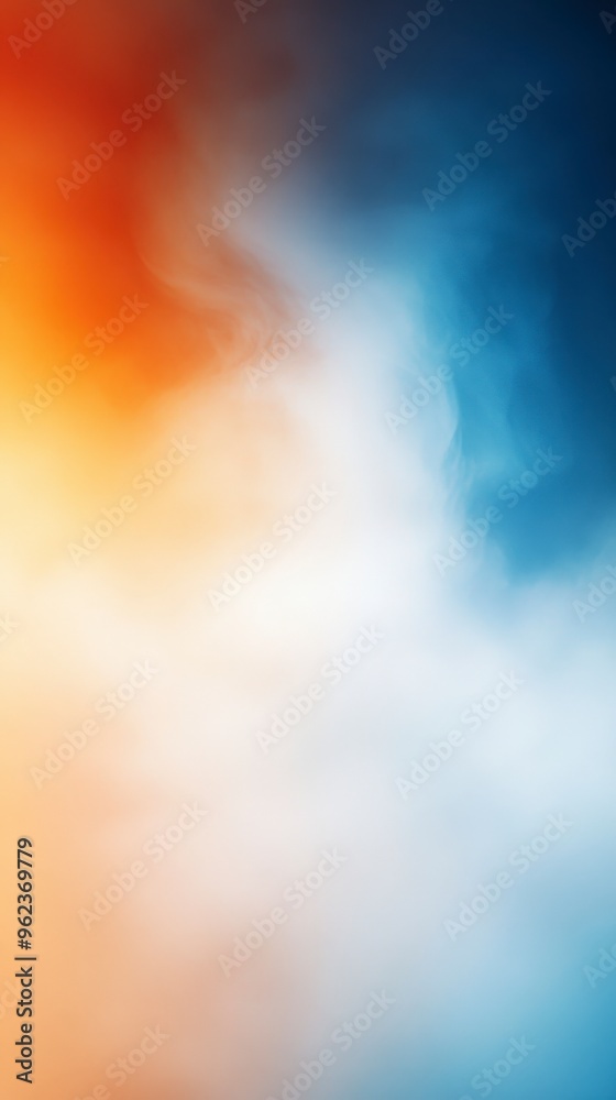 Gradient Background from Orange to Blue