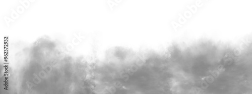Billede på lærred PNG image, Realistic white cloud or smoke