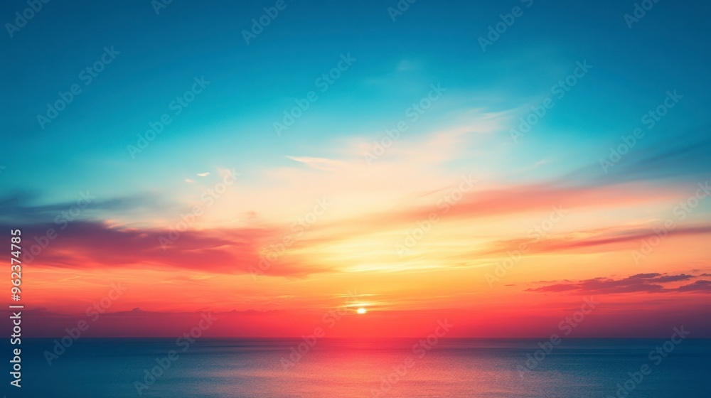 Fototapeta premium Gradient Background from Orange to Blue