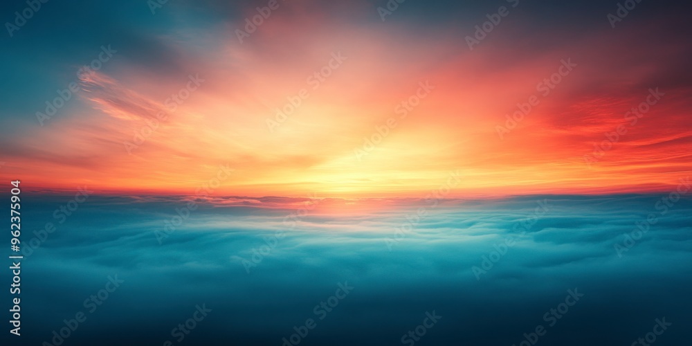 Obraz premium Gradient Background from Orange to Blue