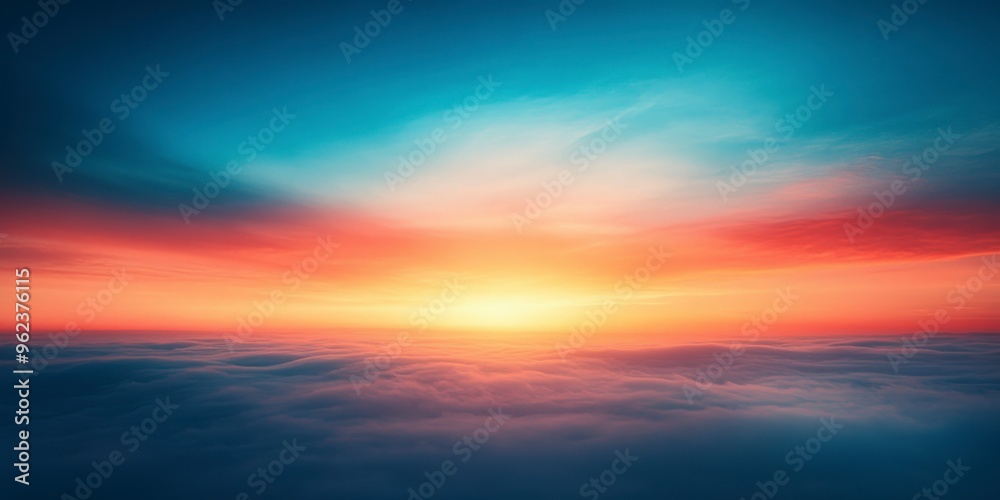 Fototapeta premium Gradient Background from Orange to Blue