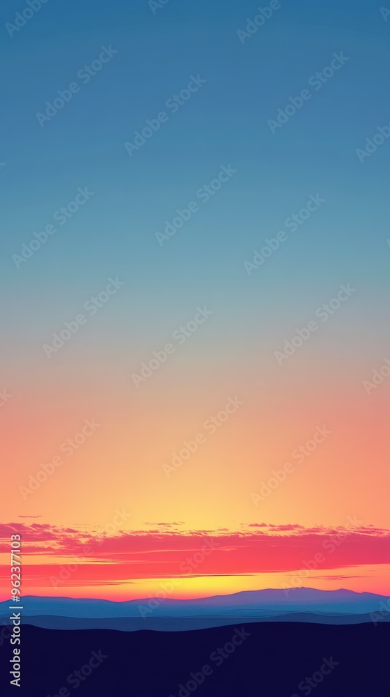 Gradient Background from Orange to Blue Gradient Background from Orange to Blue