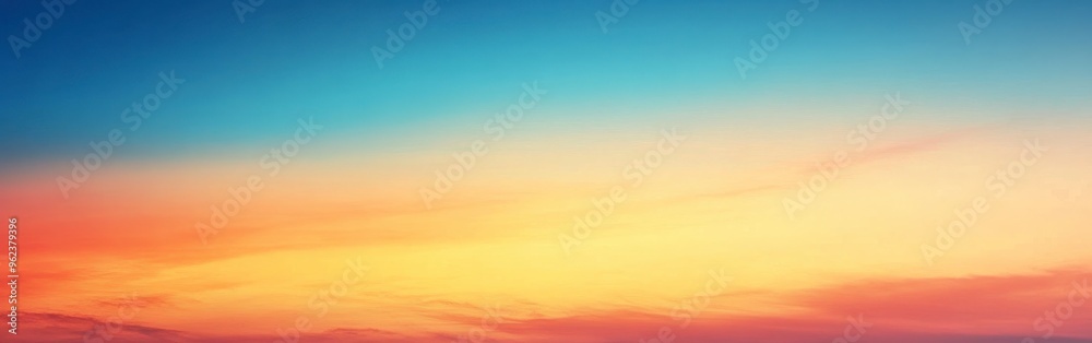 Fototapeta premium Gradient Background from Orange to Blue