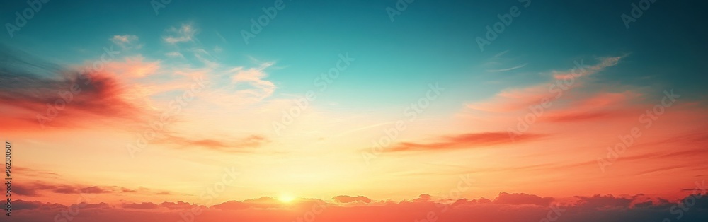 Gradient Background from Orange to Blue Gradient Background from Orange to Blue