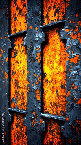 Rusty metal texture background, perfect for industrial and vintage designs.