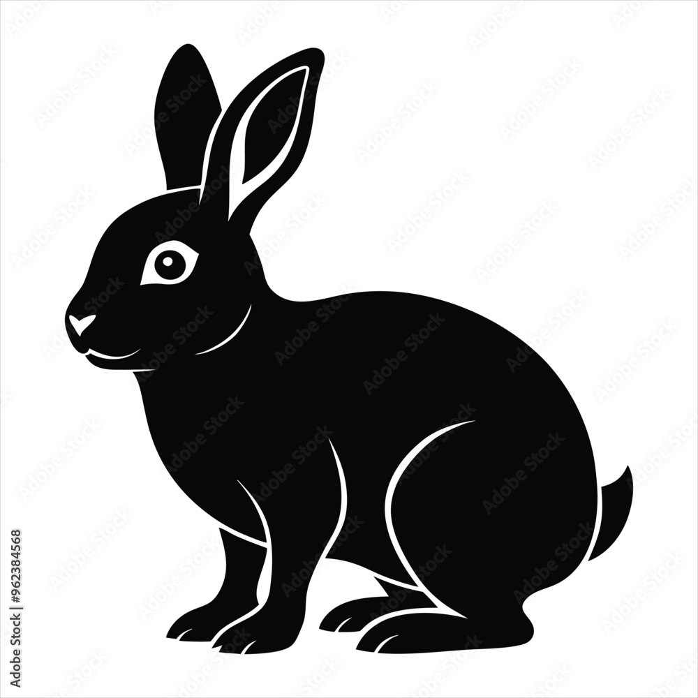rabbit silhouette vector rabbit silhouette vector