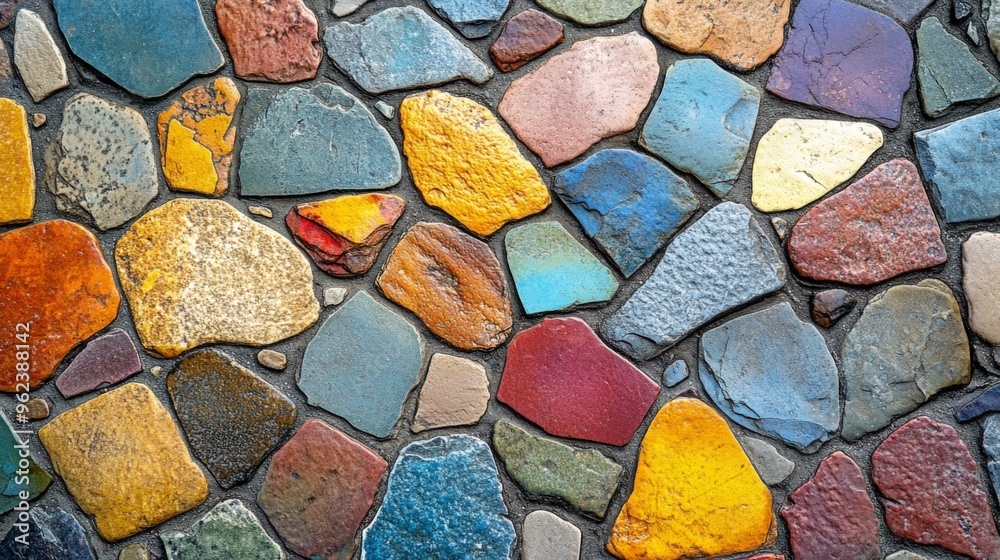 Seamless Colorful Stone Mosaic Pattern Design Seamless Colorful Stone Mosaic Pattern Design