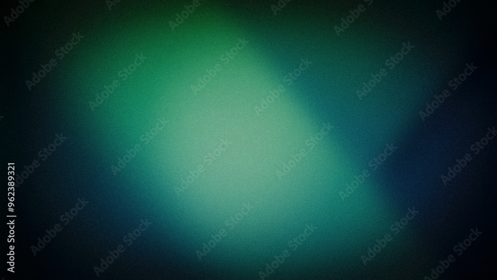 Obraz premium A soft 4K gradient background blending shades of green and blue with a grainy texture. Perfect for modern digital designs, tech visuals, and creative projects