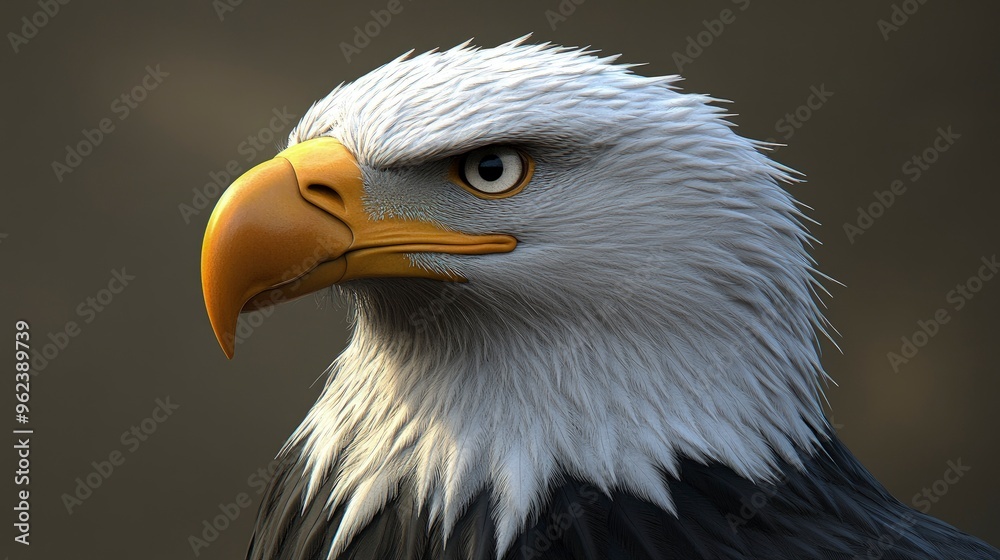 Eagle’s beak, close-up of curve, sharp and strong, morning light Eagle’s beak, close-up of curve, sharp and strong, morning light