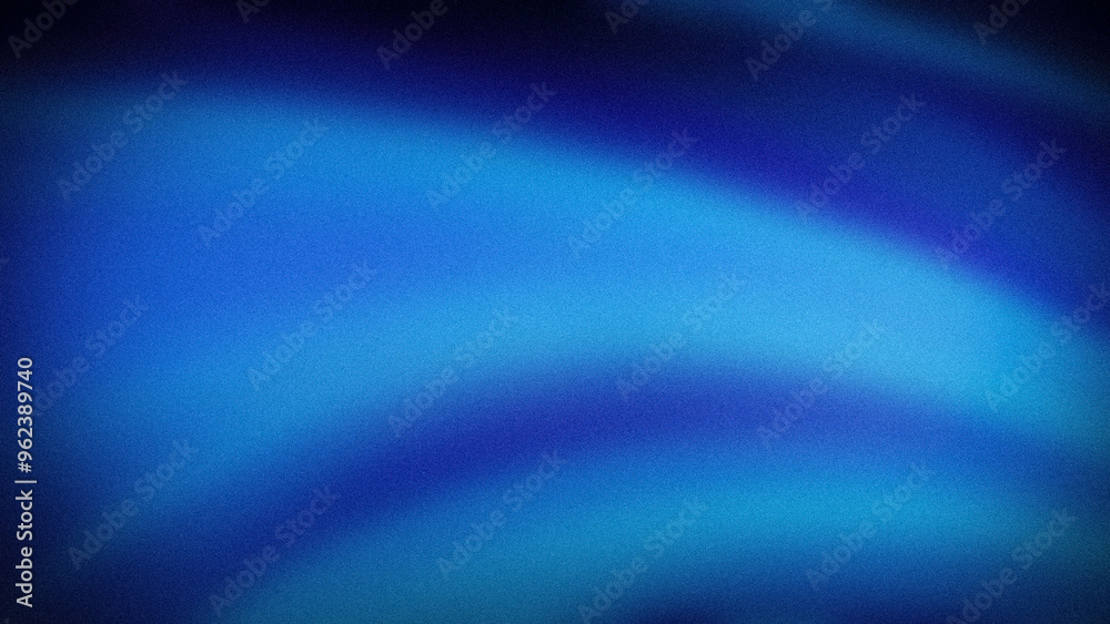Fototapeta premium A smooth gradient background in deep blue and soft aqua tones with a grainy texture. Designed for 4K wallpaper, abstract banners, and modern backdrops with a sleek blur effect