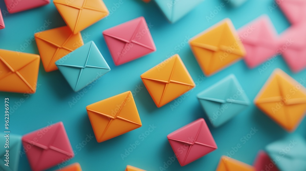 Contact Us Office Inbox Email Concept, Many letters Contact Us Office Inbox Email Concept, Many letters