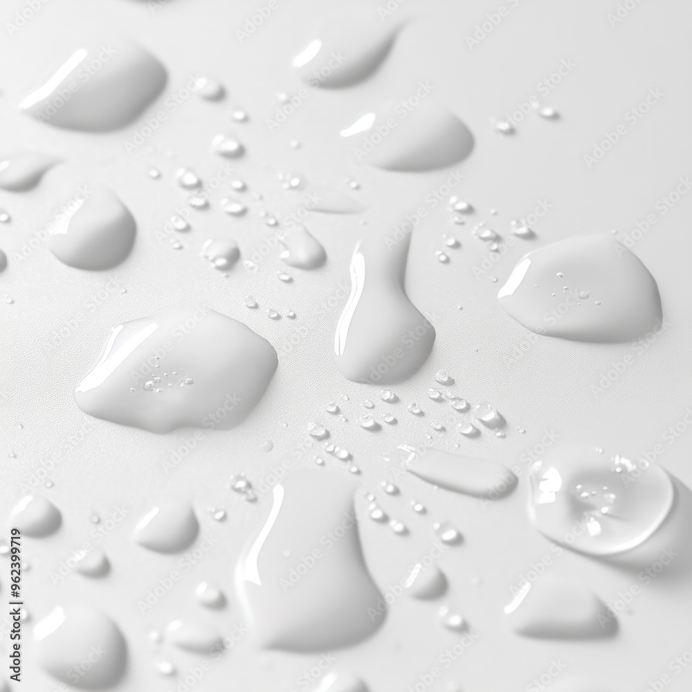 Translucent droplets on a smooth white surface, delicate spheres reflecting light, creating a serene and minimalist ambiance, enhancing the purity and simplicity of the scene. Translucent droplets on a smooth white surface, delicate spheres reflecting light, creating a serene and minimalist ambiance, enhancing the purity and simplicity of the scene.