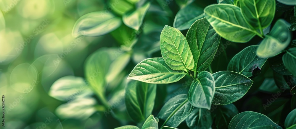 Green Leaves Background Natural Look Text Space Green Leaves Background Natural Look Text Space