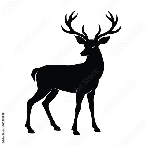 deer silhouette vector