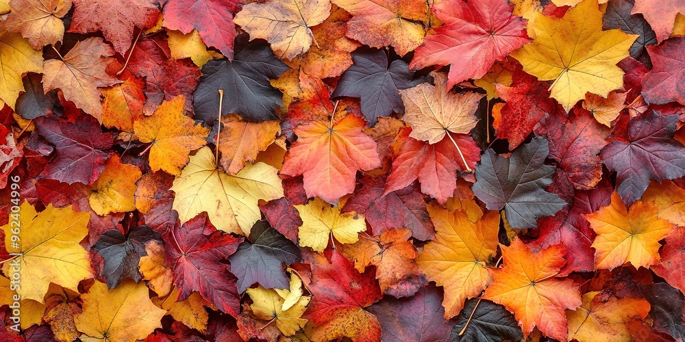 Red and Orange Autumn Leaves Background Red and Orange Autumn Leaves Background