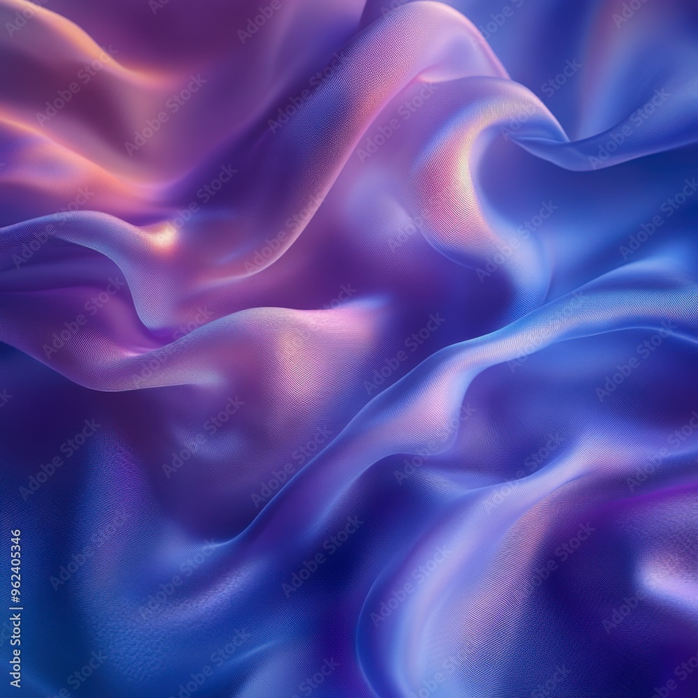 Fototapeta premium Smoky Blue Abstract Background with Fluid Shapes