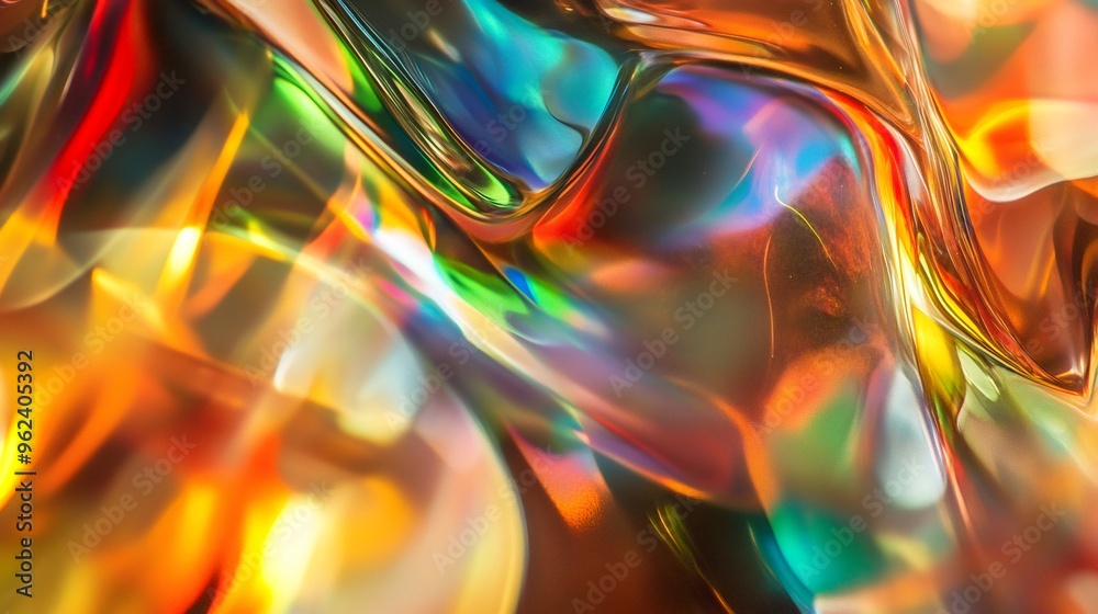 Abstract colorful liquid background with wavy, iridescent textures. Abstract colorful liquid background with wavy, iridescent textures.