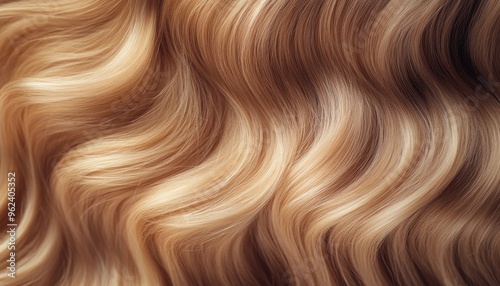 Close-up of Blonde Hair with Soft Waves and Highlights