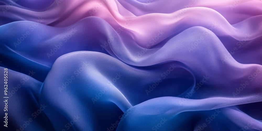 Obraz premium Smoky Blue Abstract Background with Fluid Shapes