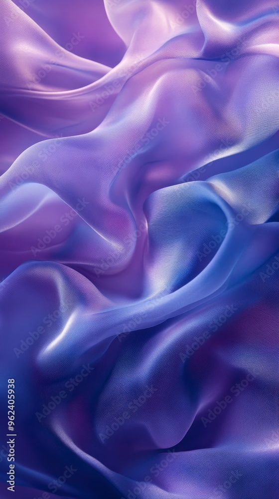 Obraz premium Smoky Blue Abstract Background with Fluid Shapes