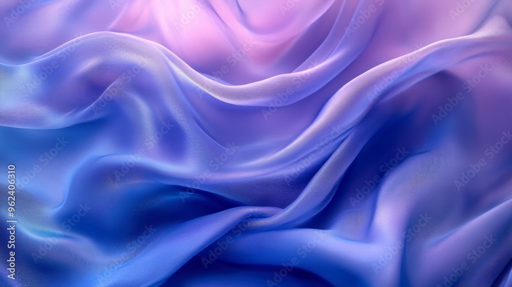 Fototapeta premium Smoky Blue Abstract Background with Fluid Shapes