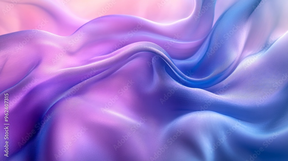 Obraz premium Smoky Blue Abstract Background with Fluid Shapes