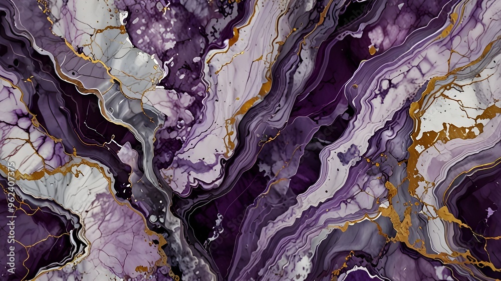 Obraz premium amethyst color marble texture background, purple marble background, purple white marble background, purple mix marble texture background