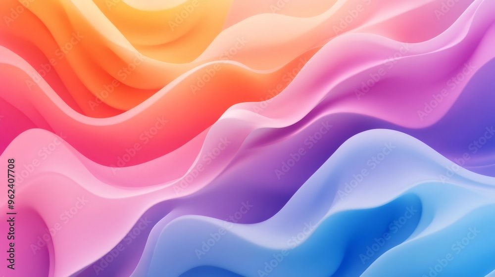 Abstract colorful wavy background with shades of yellow, orange, red, pink, purple, blue and light blue colors. Abstract colorful wavy background with shades of yellow, orange, red, pink, purple, blue and light blue colors.