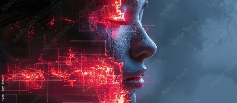 Enigmatic Digital Landscape of Futuristic Cyberspace A visually striking image that evokes a sense of technological wonder and the mysterious nature of intelligence and the digital realm Enigmatic Digital Landscape of Futuristic Cyberspace A visually striking image that evokes a sense of technological wonder and the mysterious nature of intelligence and the digital realm