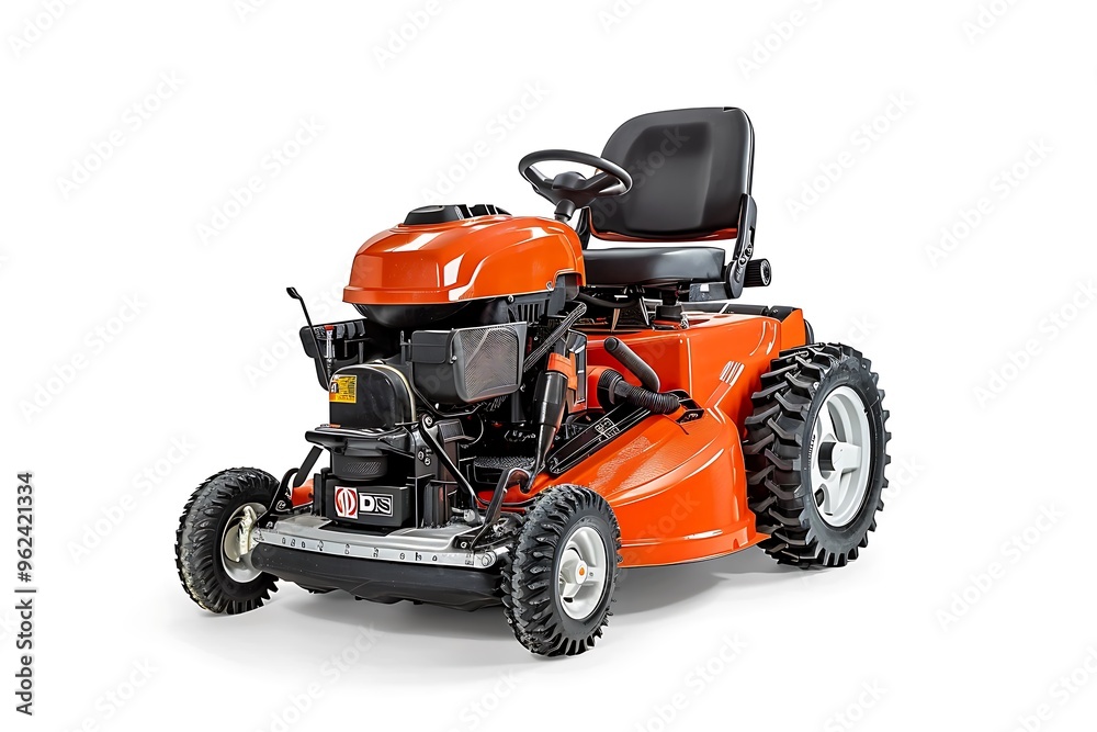 Lawn mower isolated on white background. Lawn mower isolated on white background.