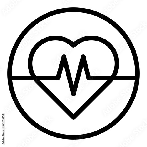 Cardio icon. Vector line icon
