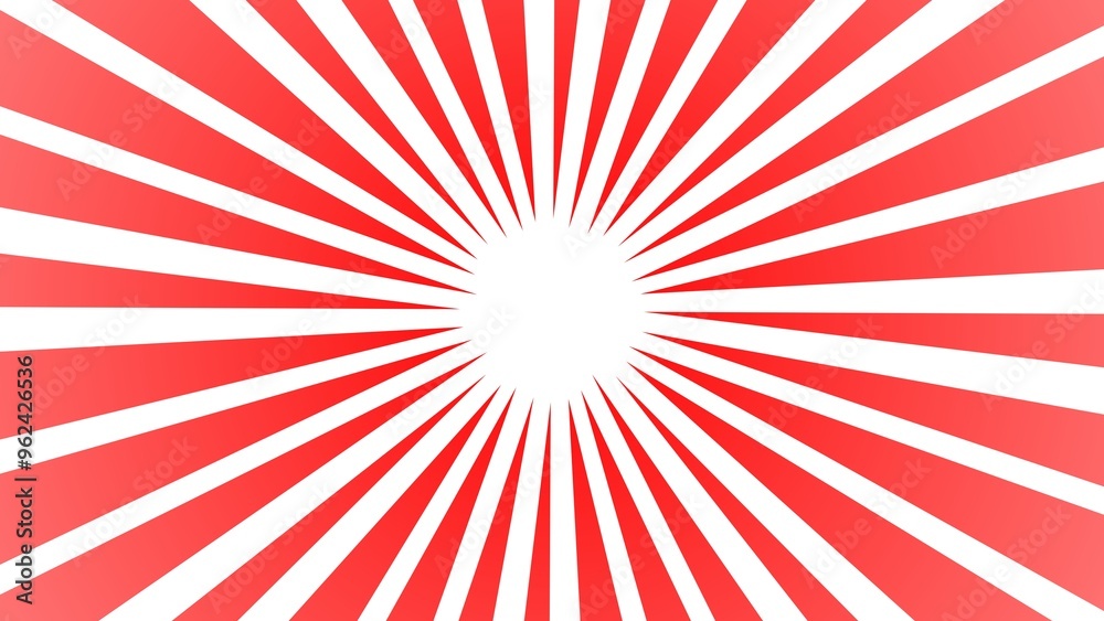 Fototapeta premium Abstract background with sunburst lighting gradient red