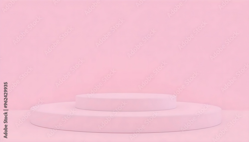 Pink and white podium pedestal with matte color background. Style-8 Pink and white podium pedestal with matte color background. Style-8