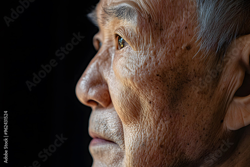 Side portrait of an Elderly Man