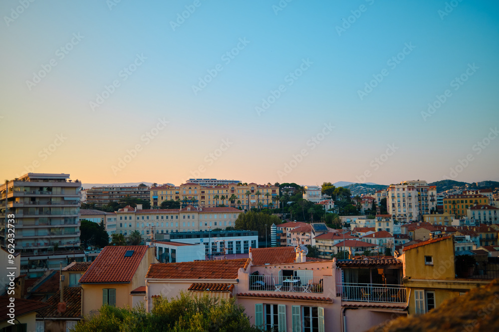 Obraz premium Sunset over Cannes - France