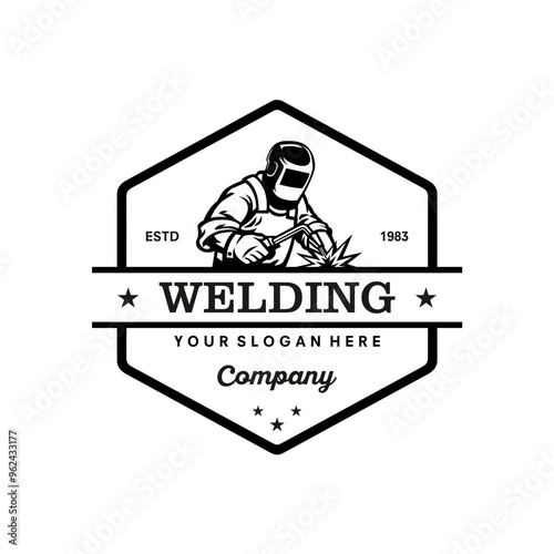 welding logo vector illustration design