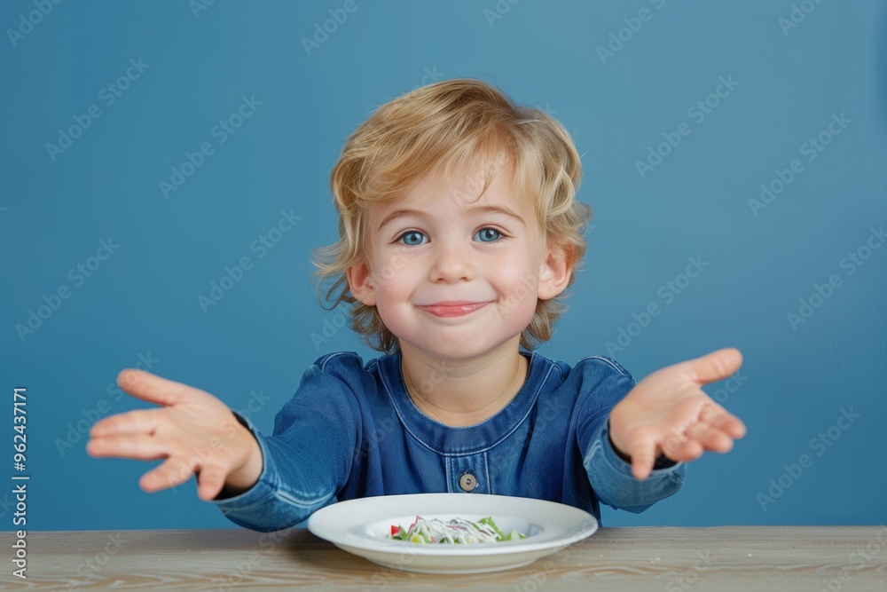Playful joyful child happy expression arms wide open. Cute happy child extending arms towards camera playful gesture. Innocence and unfiltered joy symbolized child's smile. Playful joyful child happy expression arms wide open. Cute happy child extending arms towards camera playful gesture. Innocence and unfiltered joy symbolized child's smile.