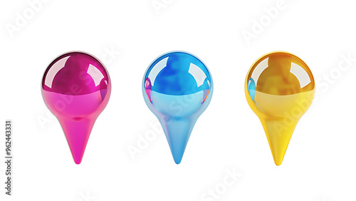 Colorful 3D Map Pins for Modern Digital Navigation and Design Free Download Colorful 3D Map Pins for Modern Digital Navigation and Design - GFXLoad
