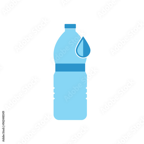 Water drink bottle illustration