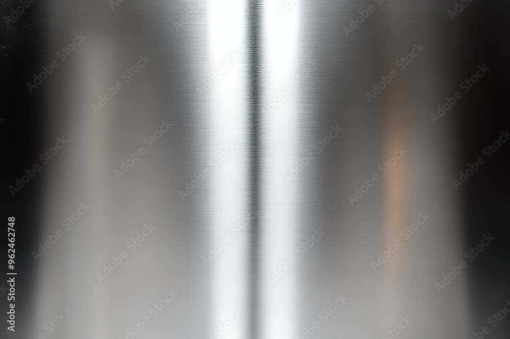 Obraz premium A close-up shot of a metal surface with a single beam of light reflecting across it.