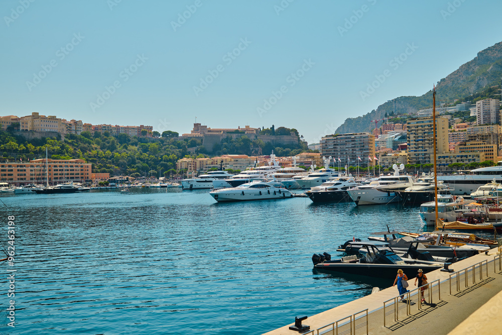 Fototapeta premium Yacht club Monaco at summer