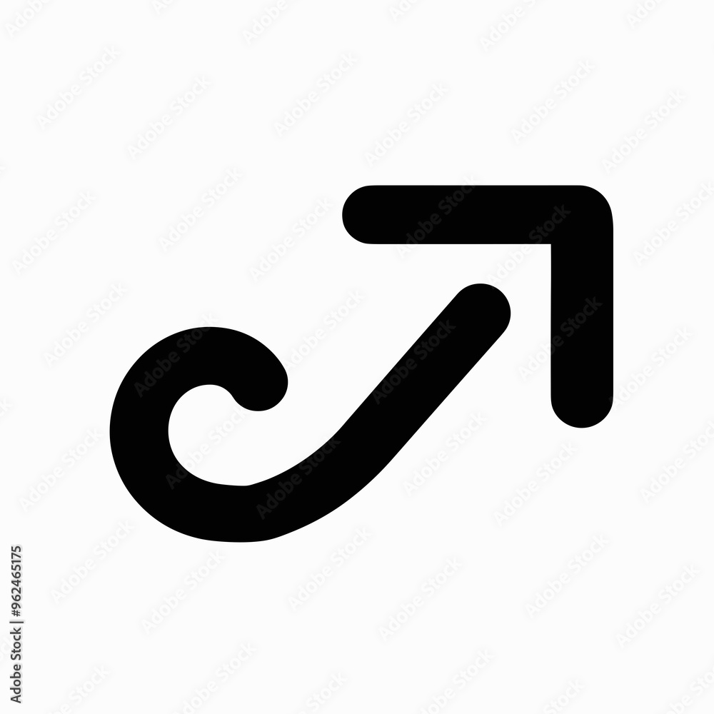 The vector graphic features a clean, minimalist arrow design that indicates direction and movement, suitable for use in digital interfaces The vector graphic features a clean, minimalist arrow design that indicates direction and movement, suitable for use in digital interfaces