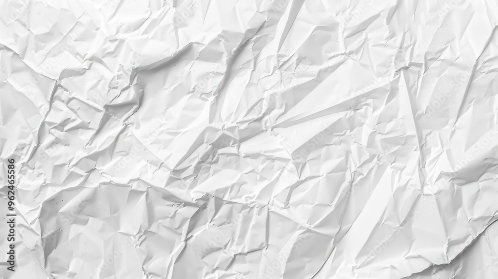 Obraz premium Crumpled White Paper Texture