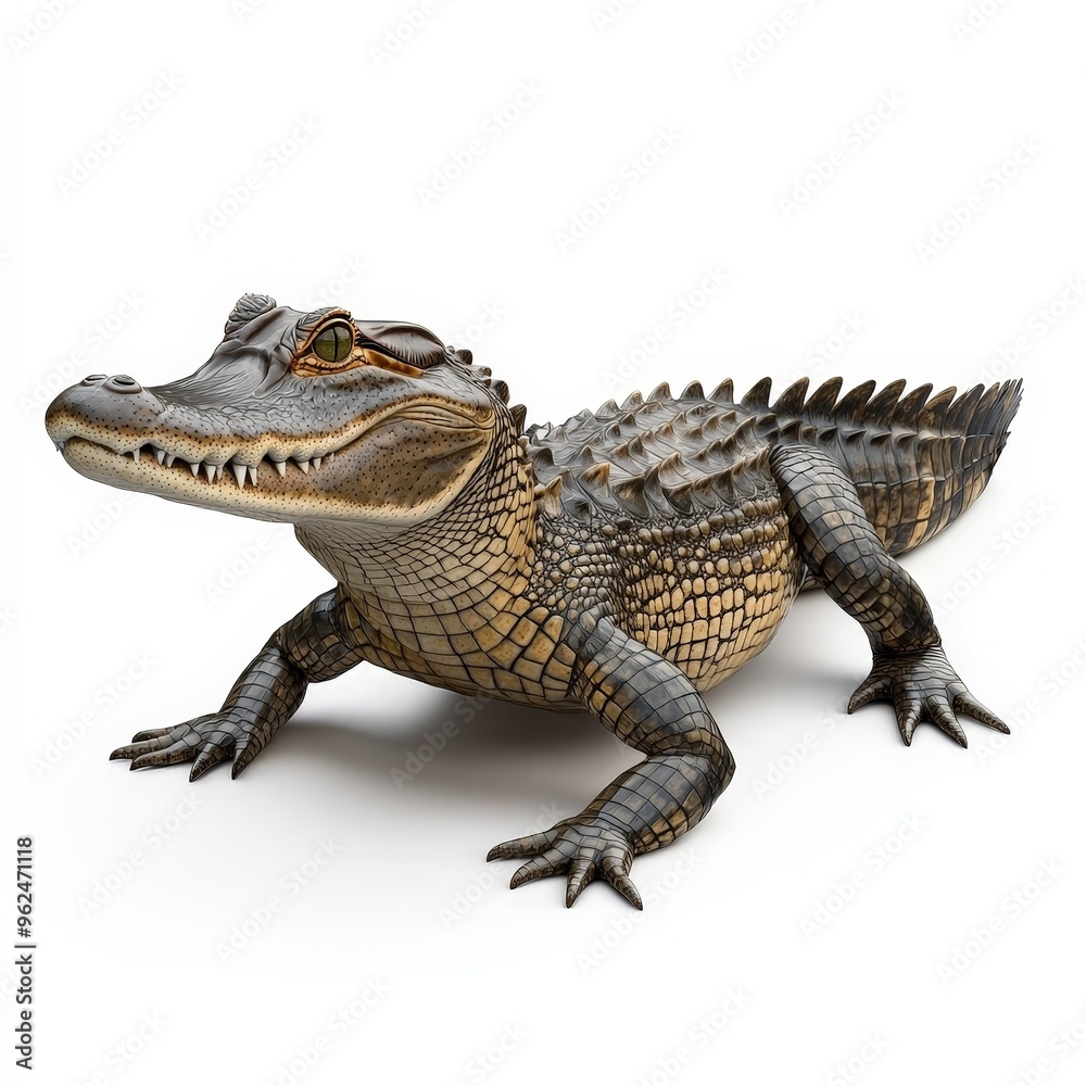 A baby alligator is laying on its back with its head up A baby alligator is laying on its back with its head up
