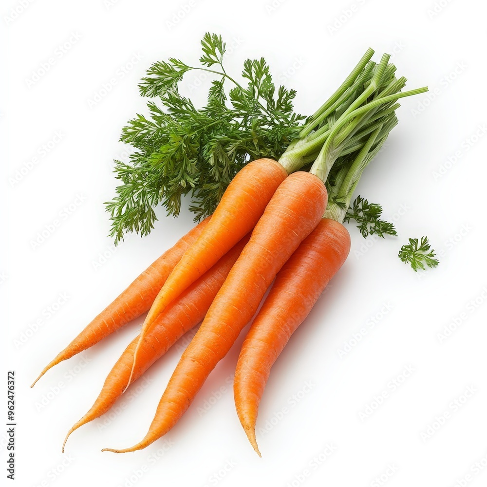 A bunch of carrots and green leaves A bunch of carrots and green leaves