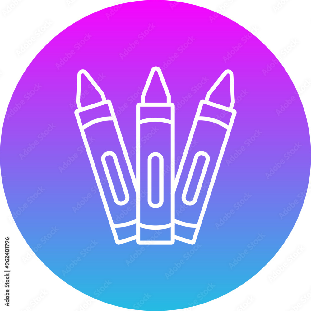 Crayons Icon Crayons Icon