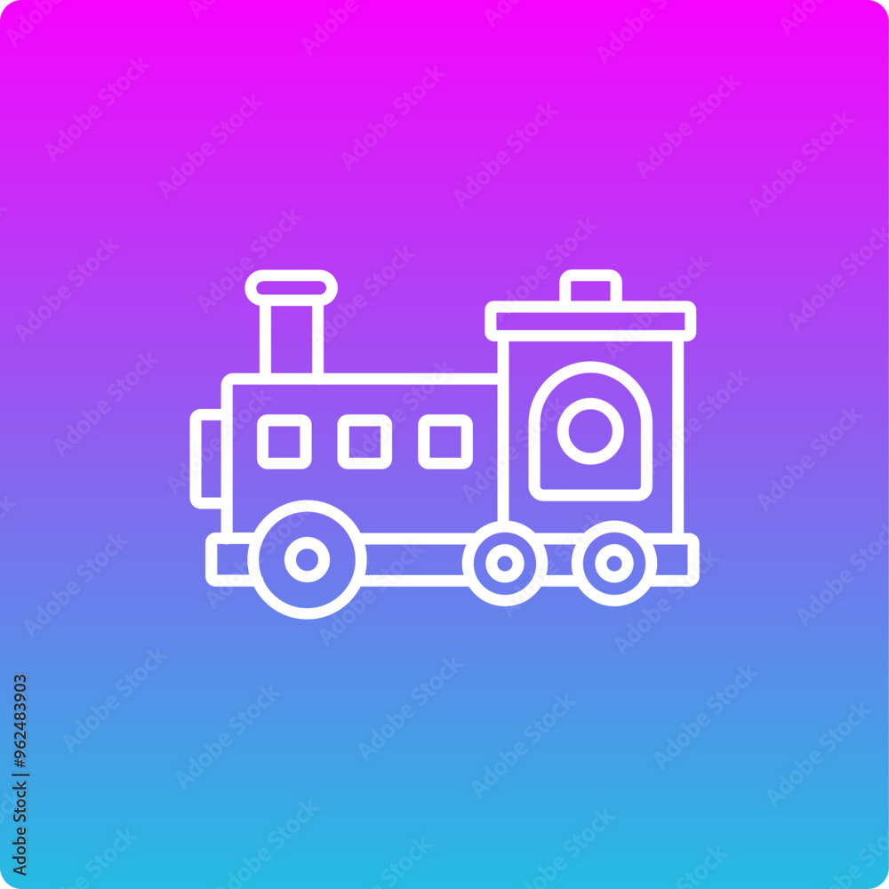 Obraz premium Toy Train Icon