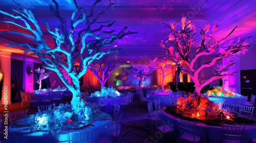 A magical Event with Enchanted Trees