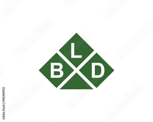 BLD logo design vector template. BLD