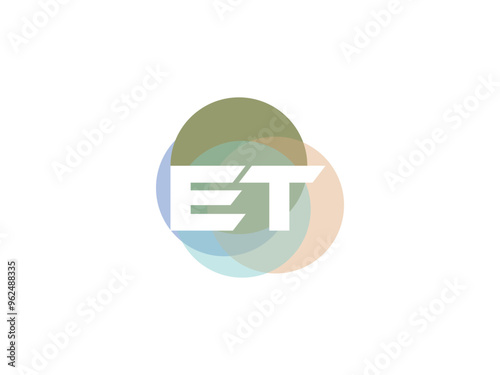 Free Download e t et te initial logo design vector, ET, TE Logo Monogram Design - GFXLoad